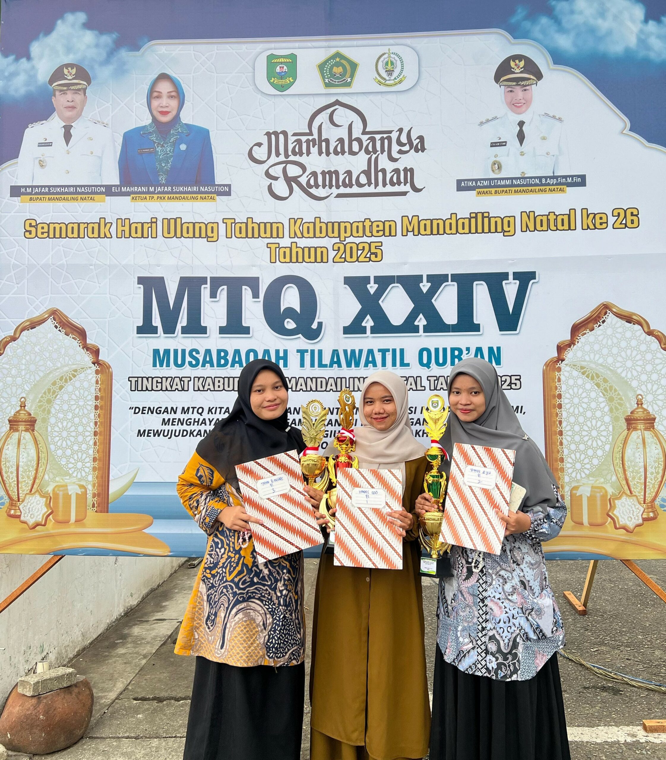 Mahasantriah Ma’had Al-Jami’ah UIN Syekh Ali Hasan Ahmad Addary Padangsidimpuan Ukir Prestasi di MTQ ke-XXIV Hingga Lanjut ke Provinsi